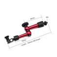 thumbnail image 3 of Mistaha Magnetic Stand with Dial Indicator Lever Arm Set, Steel Alloy, 16cm Rod Length, Red Color, 400g Package Weight, 3 of 7