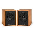 thumbnail image 1 of Electrohome Huntley - Altavoces de estantería alimentadas con amplificador integrado y controladores de 3 pulgadas para tocadiscos, TV, PC y transmisión de música inalámbrica con Bluetooth 5, RCA y, 1 of 5