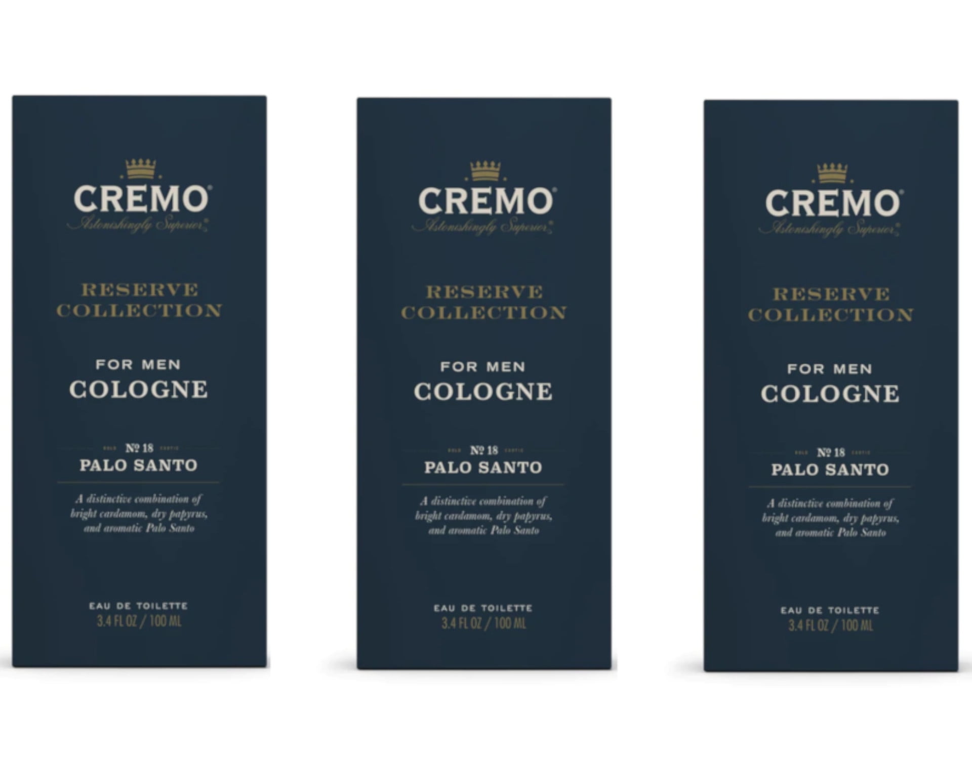 Cremo Reserve Collection For Men Cologne No. 18 Palo Santo 3.4 Fl