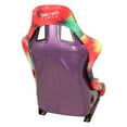 thumbnail image 5 of NRG Innovations Universal Bucket Racing Seat Red Tie Dye Print Vegan Satin Finish Large Size Fiberglass NRG-FRP-302-TIEDYE, 5 of 6