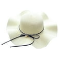 thumbnail image 3 of beishanbush Clothing 2025 Sun Hats Women Summer Wide Straw Hat Beach Foldable Sun Hats Floppy Roll Up Protection Sun Cap UPF 50+ Caps D, 3 of 4