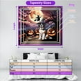 thumbnail image 5 of Spooky Halloween Night Witch Saint Bernard Glowing Pumpkins Tapestry St Dog Lover Wall Hanging Backdrop Home Decor - 12015, 5 of 5