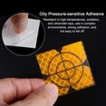 thumbnail image 4 of Unique Bargains 80packs Survey Reflector Sheets 40mm Self-adhesive Survey Target Mark, Yellow, 4 of 6
