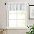 thumbnail image 6 of Colorful Striped Kitchen Curtains and Valances Set, 3 Piece Kitchen Curtains Set 36 Inch Length, Rainbow Color Stripes Rod Pocket Curtains Tier Farmhouse Window Curtains, 6 of 6