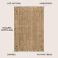 thumbnail image 3 of JONATHAN Y NRF103A-6 Pata Hand Woven Chunky Jute with Fringe Natural 6 ft. x 9 ft. Area Rug, Bohemian Transitional, Pet Friendly, Stain Resistant, Easy to Clean, for Living Room; Kitchen, Bedroom, 3 of 11