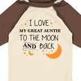 thumbnail image 4 of Inktastic I Love My Great Auntie To The Moon and Back Boys or Girls Long Sleeve Baby Bodysuit, 4 of 5