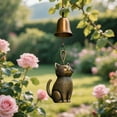 thumbnail image 4 of Luysn Cat Wind Chime Cat Garden Decor Outdoor Cat Statue Themed Wind Chimes,for Cat Lovers Hanging Memorial Ornaments Windchimes Bell,Pet Memorial Wind Chime,Cat Statue Gifts Wind Chimes 5.91", 4 of 8