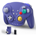 thumbnail image 2 of Luxmo Wireless NGC Controller, 2.4GHZ Remote Wireless Joystick Controller Gamepad Compatible with GameCube System Video Console (Purple), 2 of 8