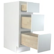 Cabinet Mania White Shaker - DB36 - Drawer Base Cabinet 36" Wide RTA Kitchen Cabinet - Ready to Assemble