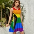 thumbnail image 5 of Flag of Progressive Pride Sundress Sleeveless Dress Summer Women Clothes Dress for Women Dresses, 5 of 7