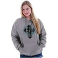 thumbnail image 3 of Jesus Christ Saves Christian Love Unisex Plus Fleece Graphic Hoodie Brisco Brands 2X, 3 of 5
