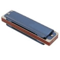 thumbnail image 2 of 10 Hole Harmonica, Aging Prevention Diatonic Harmonica Fuller Sound  For Gifts Blue, 2 of 8
