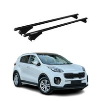 OMAC Top Roof Racks Cross Bars for Kia Sportage 2017-2022 Black Aluminium 2 Pcs Anti-Theft for Travel Kayak Canoe Surf Ski Snowboard Camping