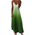 thumbnail image 2 of Liquidation d'Été 2025! Robe pour Femmes Grande Taille, Liquidation de Robes d'Été pour Femmes, Robe d'Été Décontractée pour Femmes à Plis Imprimée Camis Sans Manches à Col en V, 2 of 5