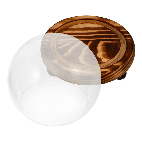 HOMEMAXS 1Set Small Glass Display Case for Special Occasions Elegant .20x10.20x1.3in