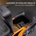 thumbnail image 5 of Orange 2-in-1 Toddler Ride On Push Car Walker with Horn Sound Steering Wheel Storage, 5 of 7