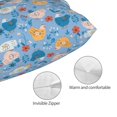 thumbnail image 3 of Fotbe Cute Chickens and Flowers Funda de Almohada Decorativa Estilo Occidental, Lujo en Algodón, Fundas para Almohadas King, Cojín Estampado para Decoración del Hogar-16"x24", 3 of 6