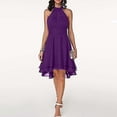 thumbnail image 1 of Women's Halter Sleeveless Cropped Layered Midi, 1 of 4