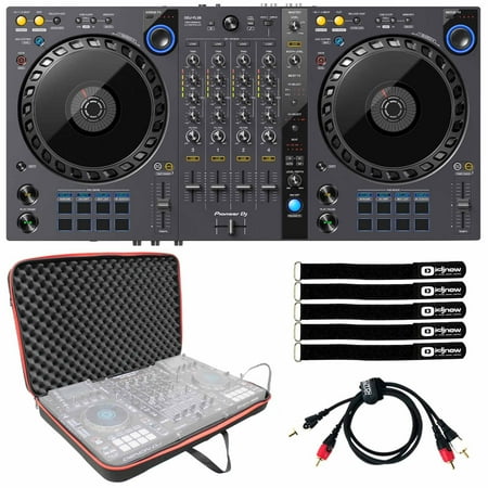 Pioneer DJ DDJ-FLX6 DJ Controller with EVA Molded Hard-Shell Bag Package