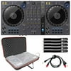 Pioneer DJ DDJ-FLX6 DJ Controller with EVA Molded Hard-Shell Bag Package