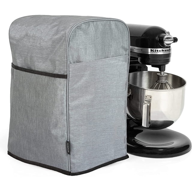 YANTONG Housse pour Batteur sur Socle avec Poches de Rangement pour Batteur de 5-8 Pintes - Housses Anti-Poussière pour Petits Appareils, Compatible avec les Housses de Batteur Kitchen Aid, Housse Anti-Poussière pour Batteur Kitchenaid 7 Pintes