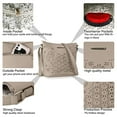 thumbnail image 3 of Bolso bandolera elegante para mujer, tipo cubo de PU, 3 of 6