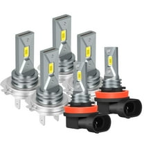 H7 Headlights for 2016-2018 Hyundai Tucson 6000K White H7 High/ Low Beam H11 Fog light Bulbs,6pc