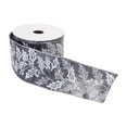 thumbnail image 3 of Melrose Holly Berry Christmas Wired Craft Ribbon - 2.5" x 20 Yards - Gray and Silver, 3 of 3