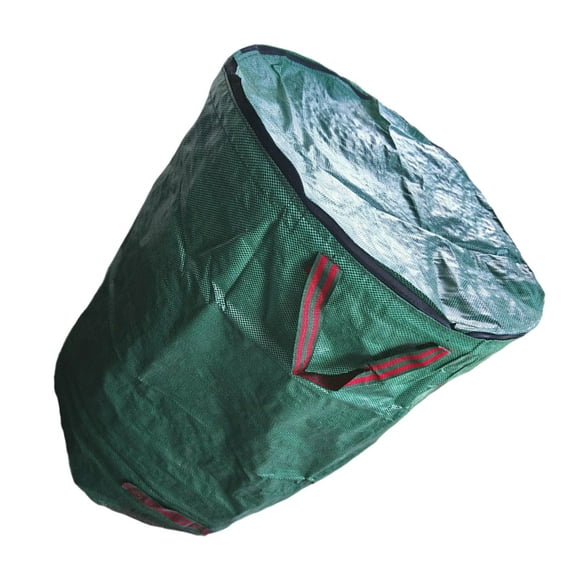 Brandonz Reusable Garden Waste Bag with Lid - 120L Yard Trash Container