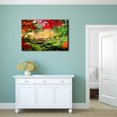 thumbnail image 1 of Wall26 Canvas Prints Wall Art - A Bridge in an Asian Garden During Fall Season. | Modern Wall Decor/Home Decoration Stretched Gallery Canvas Wrap Giclee Print. Ready to Hang - 16" x 24", 1 of 3