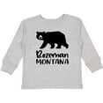 thumbnail image 3 of Inktastic Bozeman, Montana Black Bear Silhouette Boys or Girls Long Sleeve Toddler T-Shirt, 3 of 5