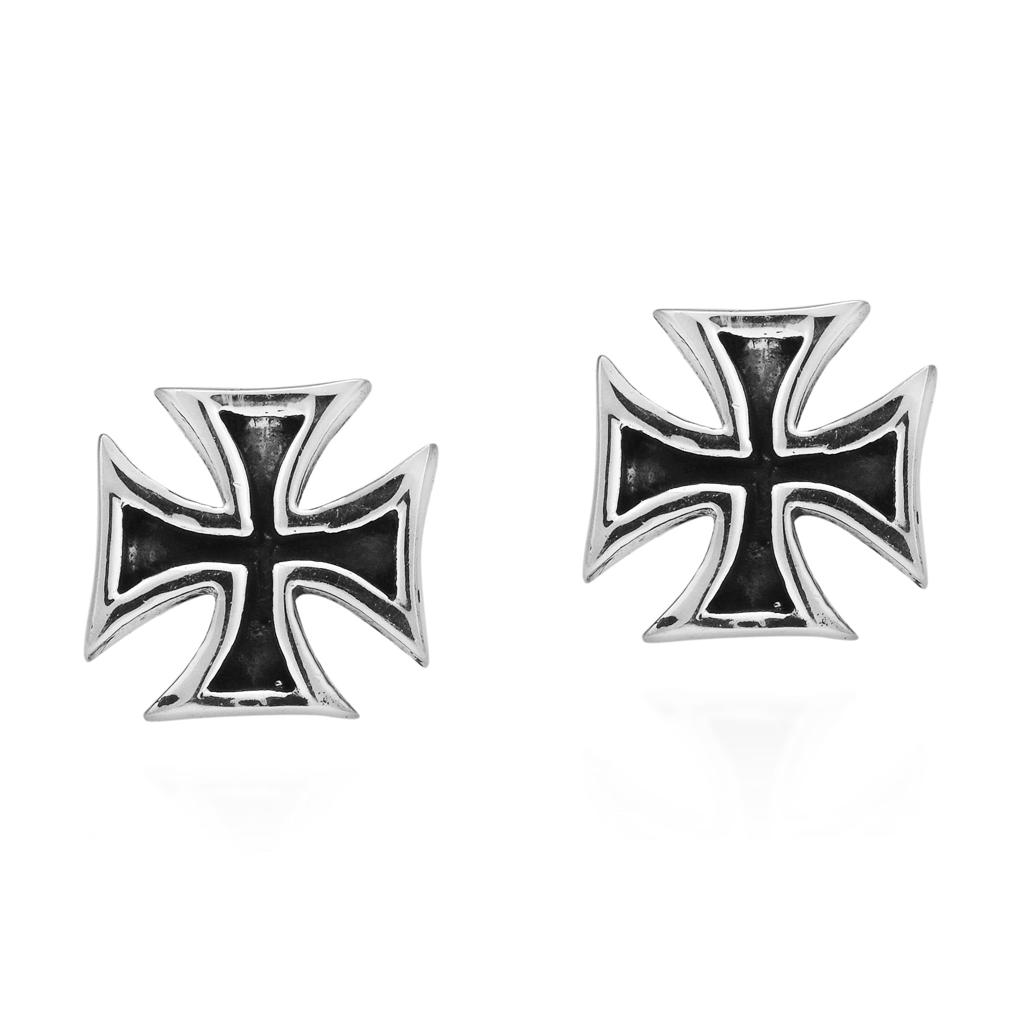 .925 Sterling Silver Maltese Cross Bead