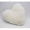 thumbnail image 2 of Fennco Styles Charming Sequin and Sherpa Decorative Throw Pillow (13"x14" Heart, Champagne), 2 of 2