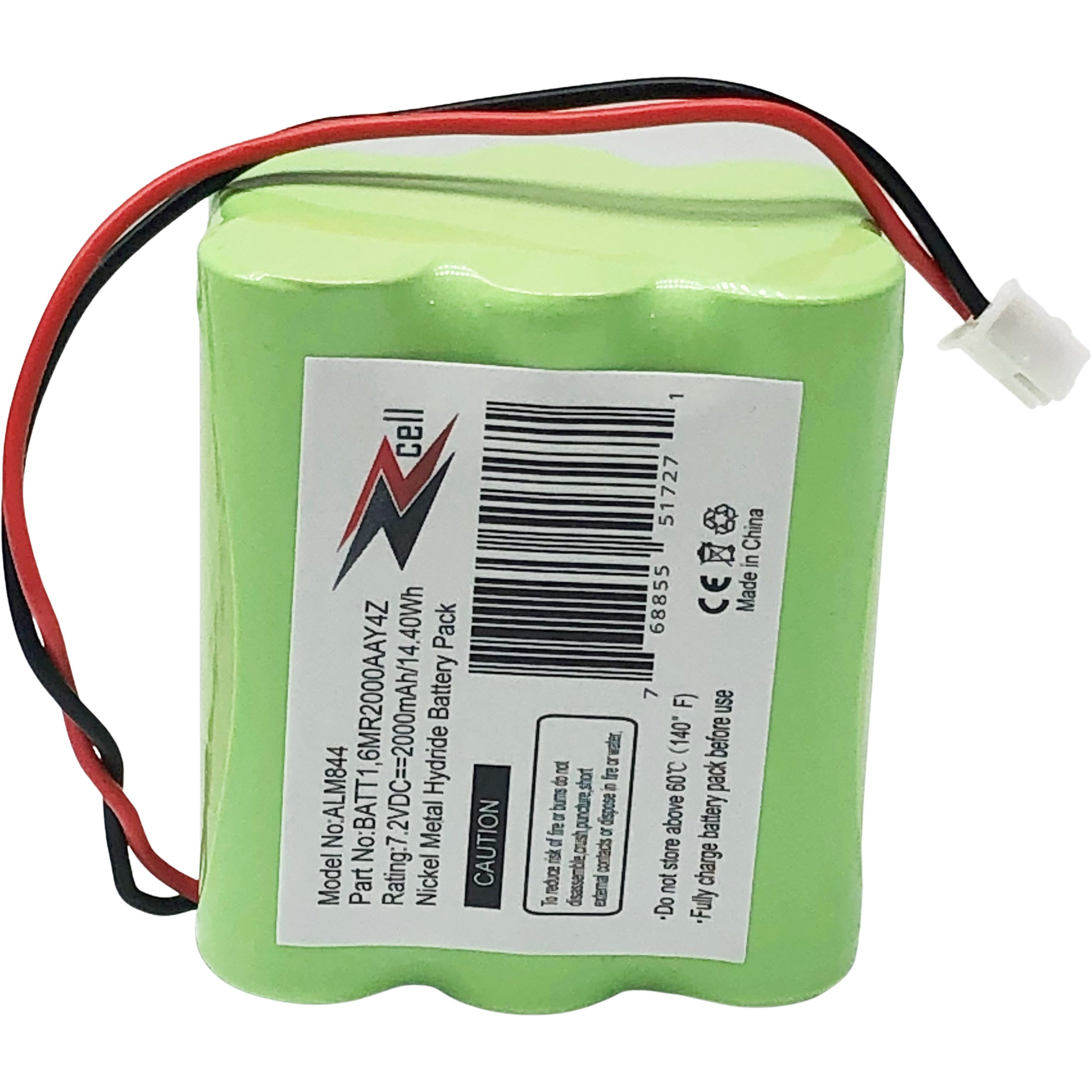 ZZcell Replacement Battery For 2Gig BATT1, BATT1X, BATT2X, 6MR2000AAY4Z, GC2 2GIG-CNTRL2 2GIG-CP2, GCKIT311, 228844, Go Control Panel Alarm System 10-000013-001, PERS-4200 - image 5 of 6