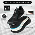 thumbnail image 7 of Ablanczoom Steel Toe Safety Boots Mens Shoes: Slip Resistant Construction Men Work Safety Sneakers Anti-puncture Security, 7 of 7
