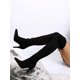 thumbnail image 2 of Women's Fashionable Black Suede Pointed Toe Over-the-knee High Heel Boots, 2 of 5