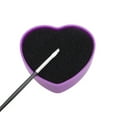 thumbnail image 4 of Unique Bargains 1 Pc Portable Heart-shaped Makeup Sponge Brush Cleaner Dark Purple, 4 of 6