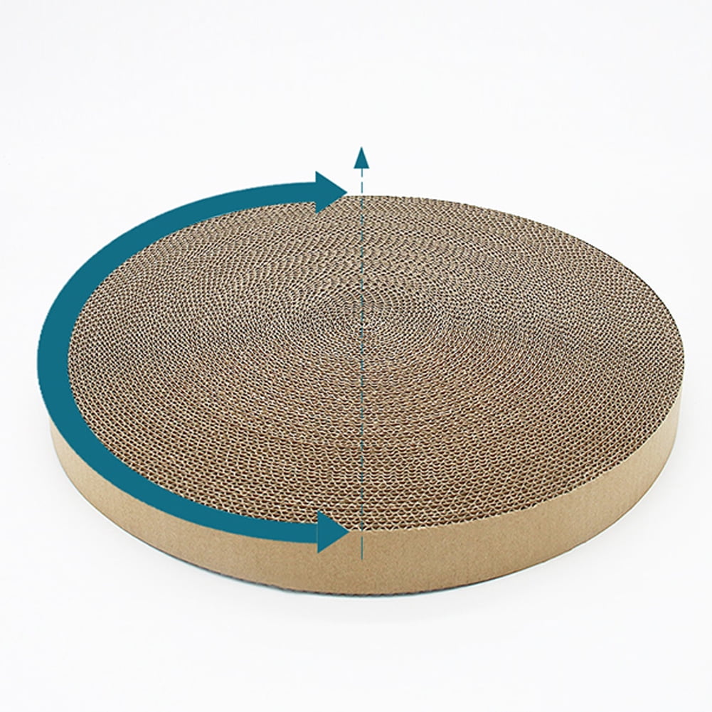 Cat Scratch Pads Round, Corrugated Replacement Scratcher Pads For Cats, Honeycomb Mesh Design Anti-Scratch Cat Scratcher Bed Pet Toy Supplies