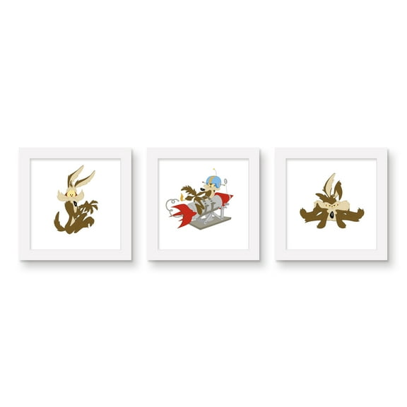 Gallery Pops Looney Tunes - Wile E. Coyote Wall Art Bundle (3-Pack)