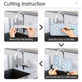thumbnail image 5 of Yayeee Faucet Mat for Kitchen Sink 14.7" Diatomite Long Splash Guard Pad, Blue Sheep Pattern, 5 of 7