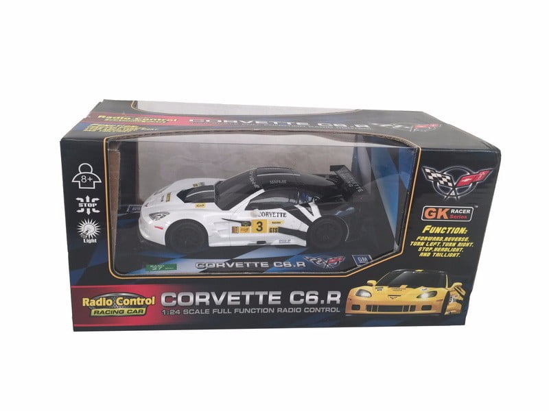 Chevrolet Corvette C6R R/C Radio Remote Control Car 124 Scale (White