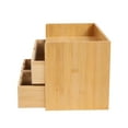 thumbnail image 5 of Miumaeov Desk Organizer - Mini Bamboo Desk Drawer Tabletop Storage Organization Box for Office Home Toiletries Supplies, No Assembly Required (Type 3), 5 of 11