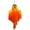 Orange, variant on XHKUYI Orange Light Up Hanging Ghost 19.7 Inch, Floating Ghost Shape with Warm LED Glow and Wide Draped Arms, Indoor Outdoor Halloween Party Decor for Tree Branch Porch Yard