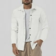 thumbnail image 4 of Chemise Décontractée à Manches Longues pour Hommes avec Col Rabattu - Manteau Classique pour Extérieur et Usage Quotidien, Coupe Confortable, 4 of 9