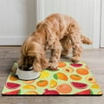 thumbnail image 2 of Dog Food Mat with Cute Sunshine Watermelon Print, Absorbent Waterproof Pet Feeding Mat, Non-Slip, Quick Dry, Easy Clean Mat for Beach and Summer Parties, 2 of 7