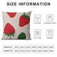 thumbnail image 5 of SHANXI Cute Strawberry Fruit Summer Cartoon Illustration Art Fruit Pillow Covers Pillowcases Home Decor Bed Couch Sofa Office Living Room Cushion  20x20in, 5 of 5