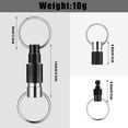 thumbnail image 2 of Lsupdaol 5 Packs Detachable Keychain Quick Release Pull Apart Key Ring with 2 Split Rings for Bag Purse Belt, 2 of 8