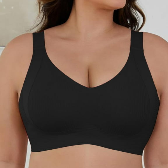 BILIKEYU Women's Soft Comfortable Gather Wireless Up Sports Bras, Bras for Women, Sports Bras for Women, Wireless Bras for Women