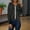 Black, variant on ZEHJUHAN Women's Textured Jacquard Long Sleeve Jacket Baseball Collar Zipper Casual Outerwear for Spring Fall Light Blue，S