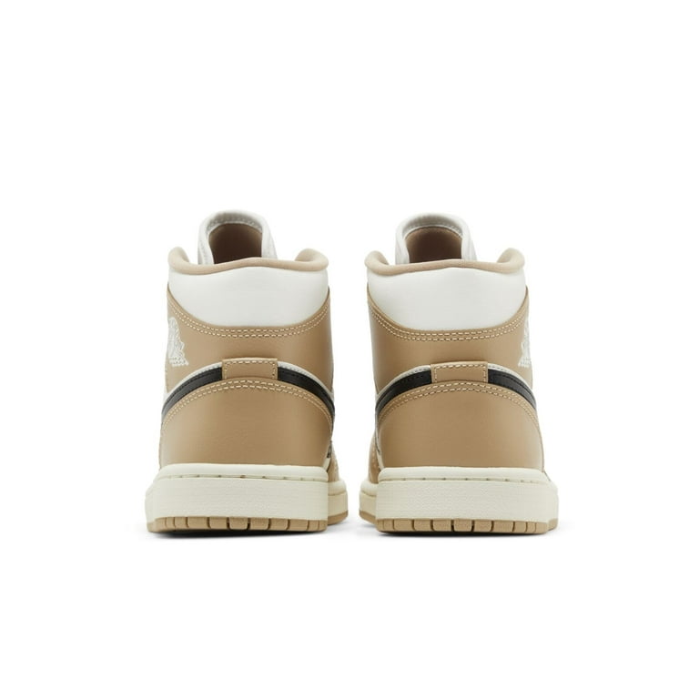 Women's Air Jordan Mid Sail/Black-Desert (BQ6472 103)